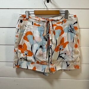 DIANE VON FURSTENBERG PRINTED SHORTS – SIZE 10